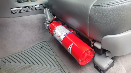 Seat Front Accessory/Fire Extinguisher Mounts