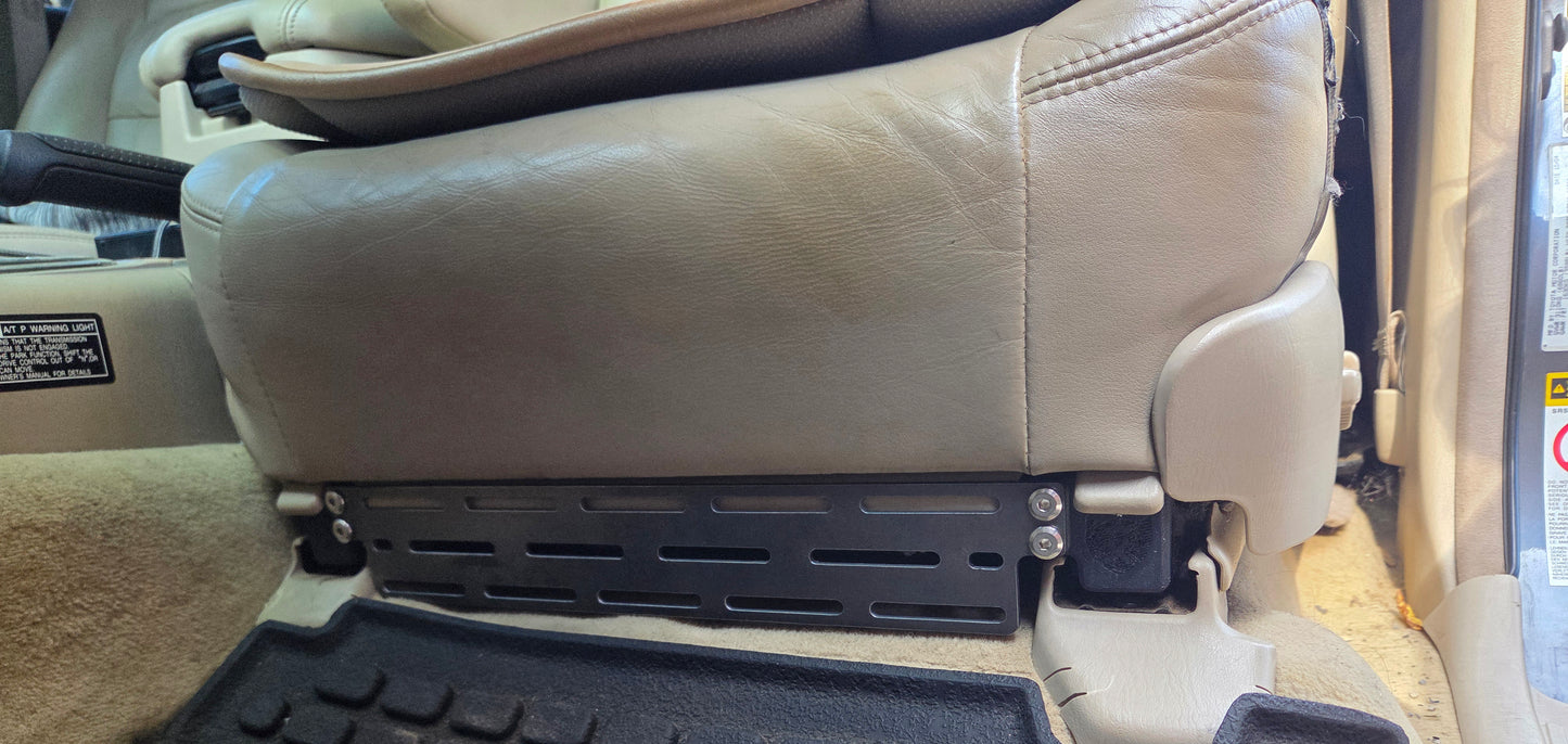 Seat Front Accessory/Fire Extinguisher Mounts