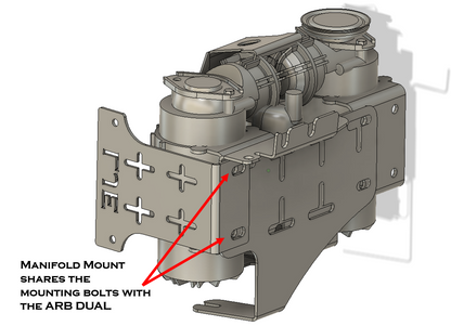 100 Series ARB Compressor Engine Bay Mount