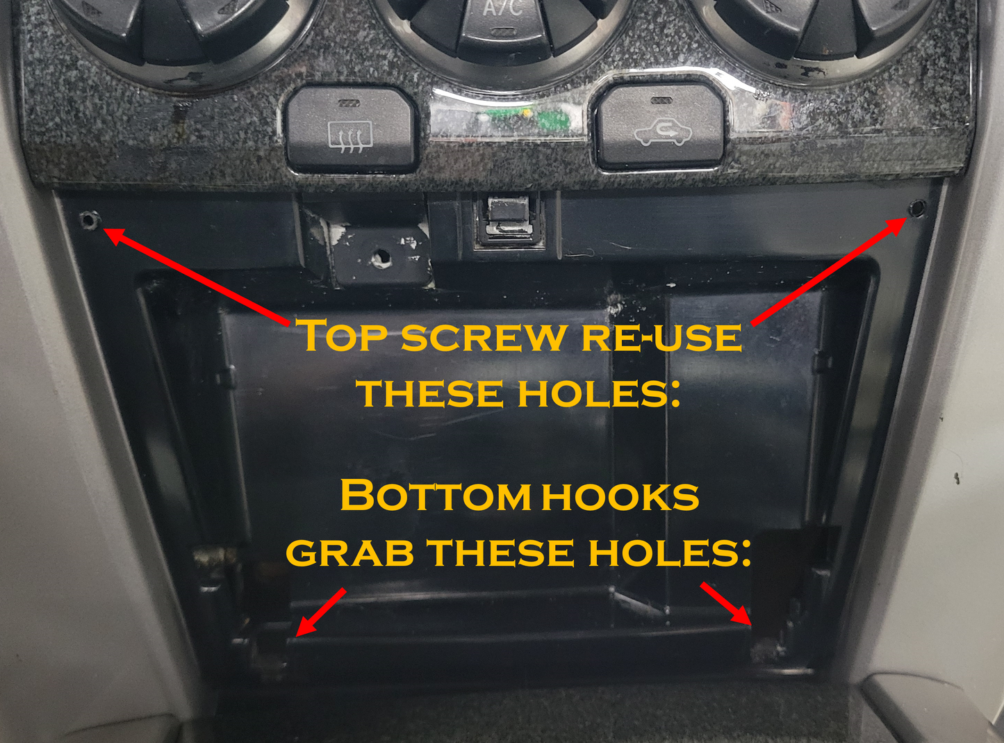 Modular Mount Panel for 4th Gen 4Runner Center Dash Panel (2003-2009)